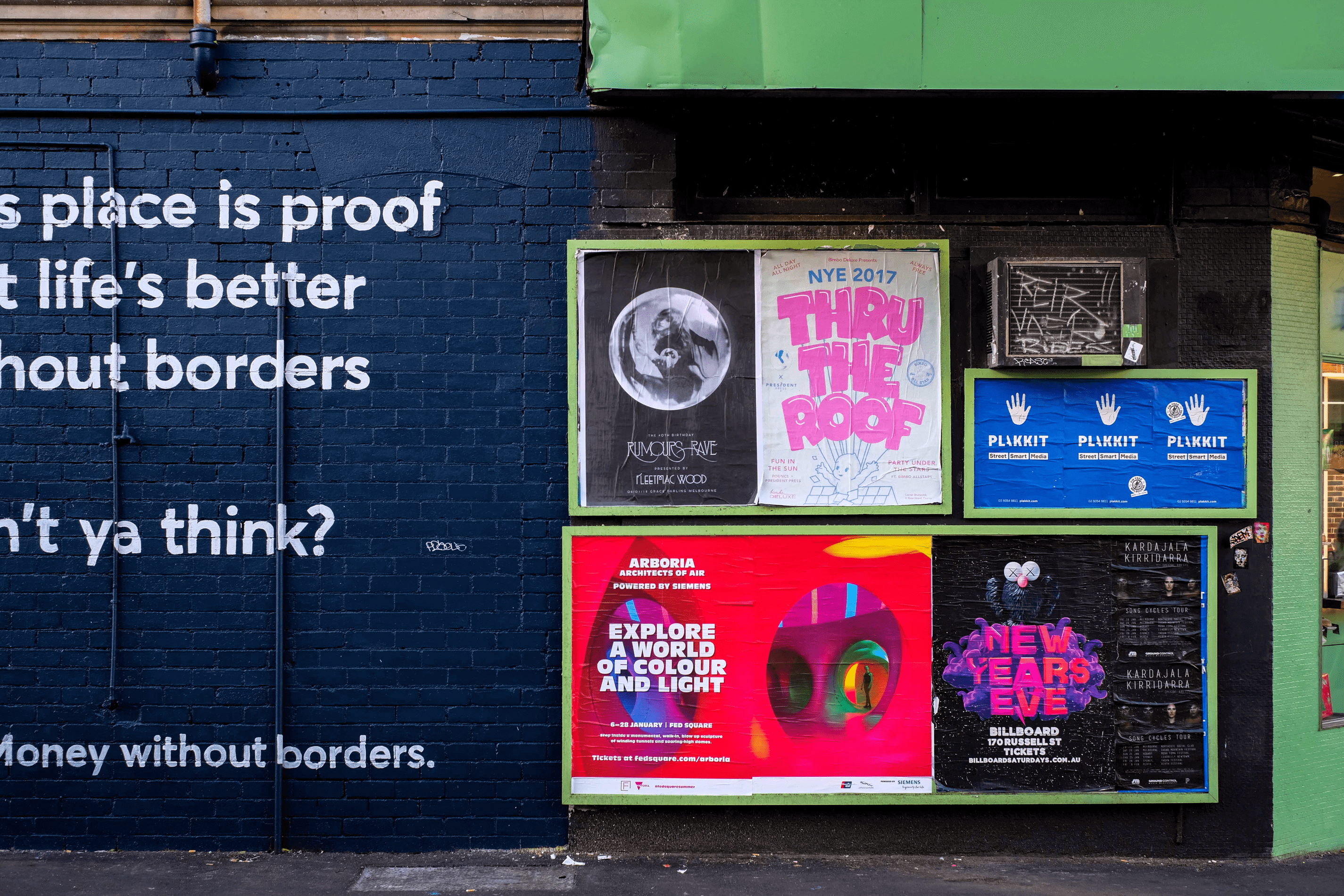 Posters on the wall